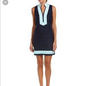 Navy blue shift dress